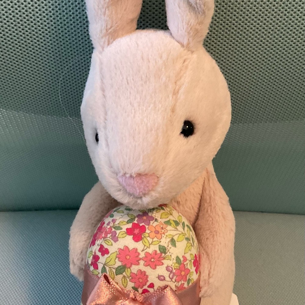 Jellycat I Am Bonnie Bunny Plush with Floral Easter Egg New with tags
